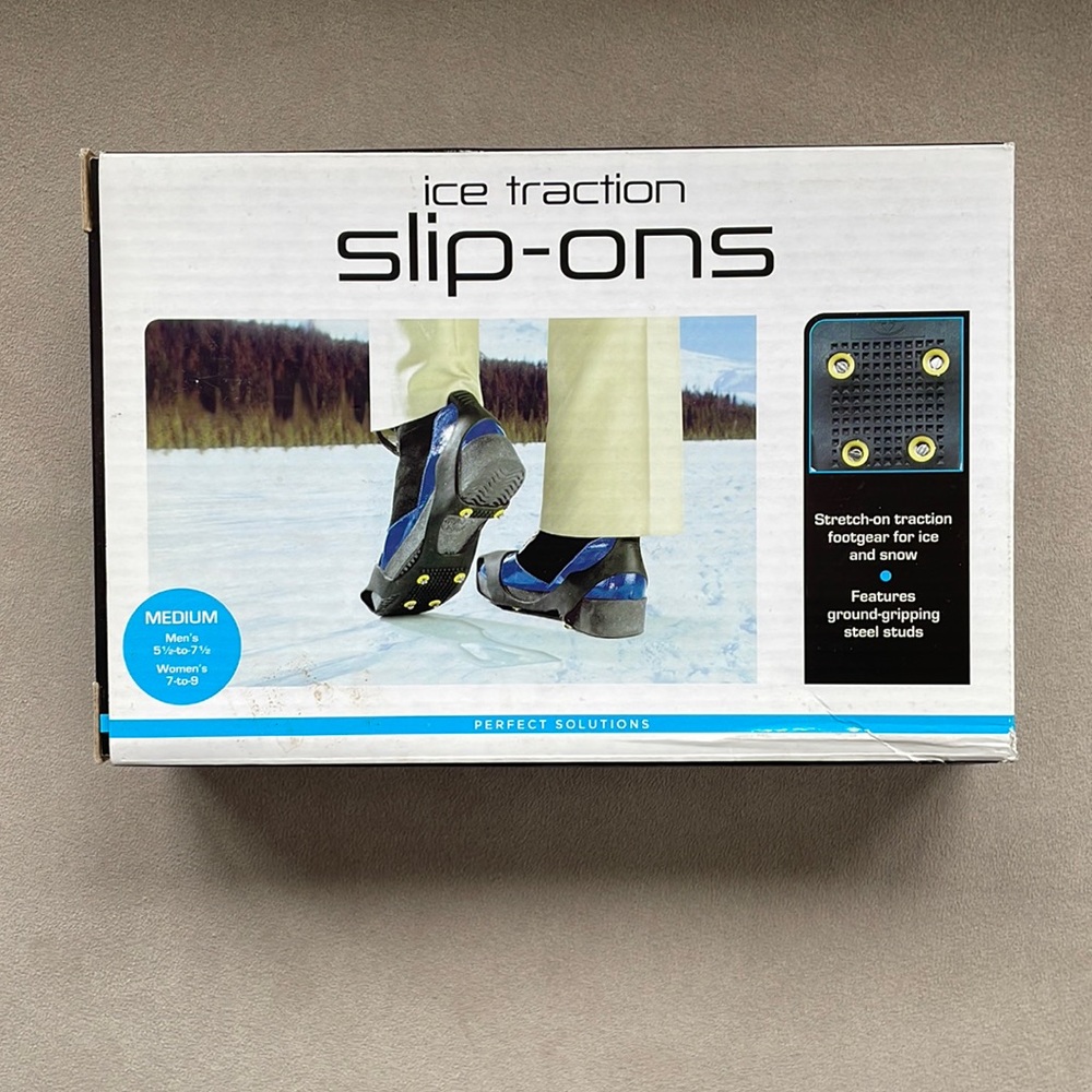 Ice traction slip-ons size medium (unisex)